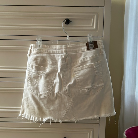 White Denim Skirt - Picture 3 of 4